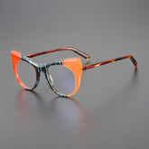 Ripple Acetate Cat Eye Glasses Frame Cat Eye Frames Southood Red Orange